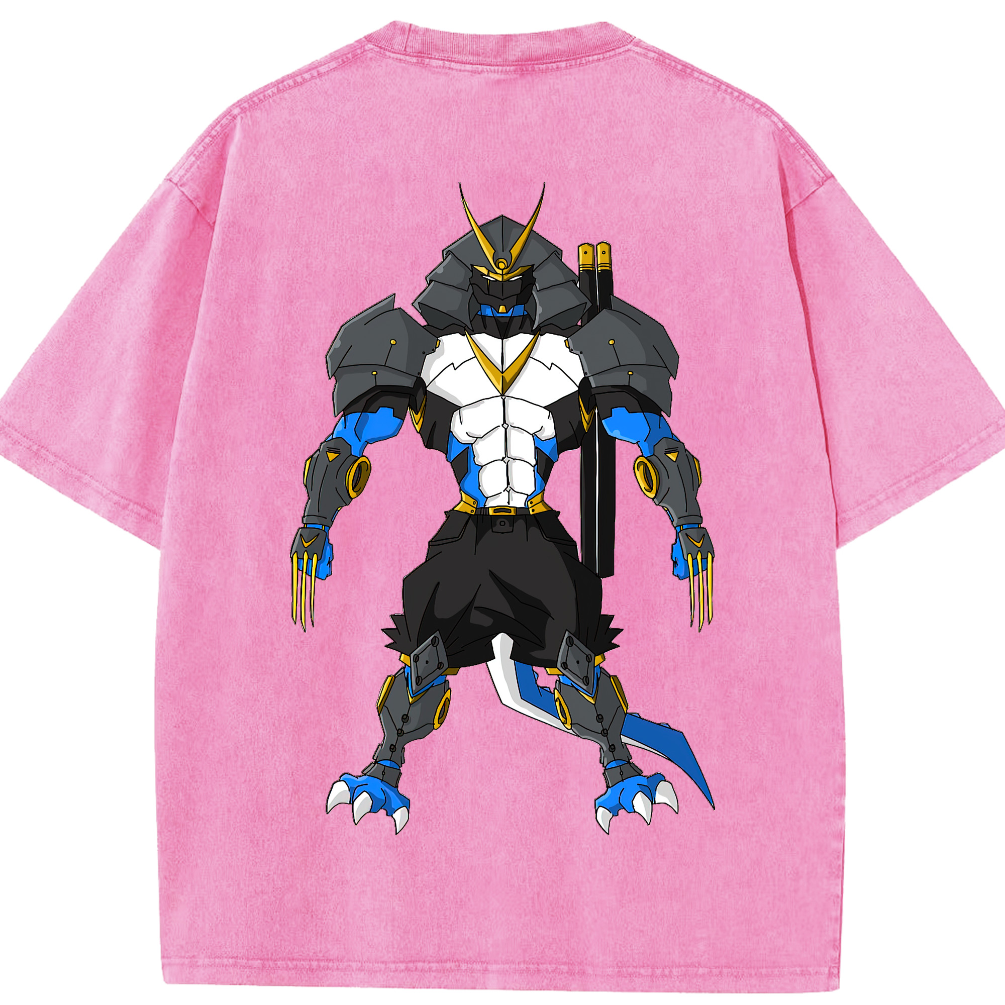 （画像用） Digimon デジタルモンスター/デジモン 綿100% ヴィンテージ風 半袖Tシャツ（背面プリント）